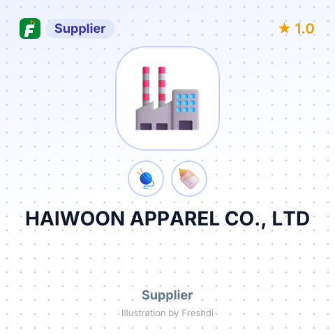 HAIWOON APPAREL CO., LTD – summary card, no photo uploaded yet