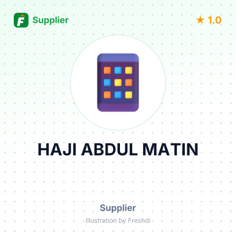 HAJI ABDUL MATIN – summary card, no photo uploaded yet