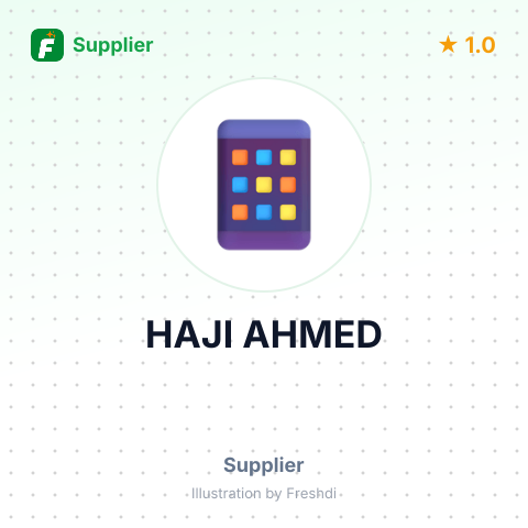 HAJI AHMED – summary card, no photo uploaded yet