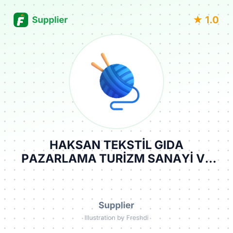 HAKSAN TEKSTİL GIDA PAZARLAMA TURİZM SANAYİ VE DIŞ TİCARET LİMİTED ŞİRKETİ – summary card, no photo uploaded yet