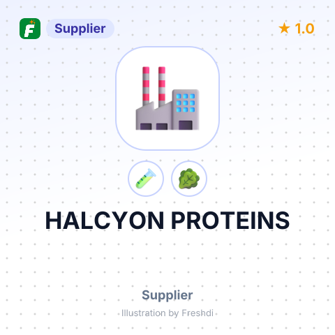 HALCYON PROTEINS – summary card, no photo uploaded yet