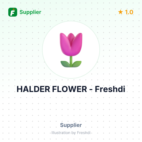 HALDER FLOWER – summary card, no photo uploaded yet
