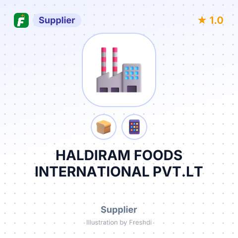 HALDIRAM FOODS INTERNATIONAL PVT.LT – summary card, no photo uploaded yet