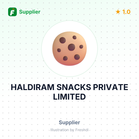HALDIRAM SNACKS PRIVATE LIMITED – summary card, no photo uploaded yet