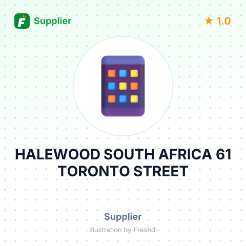 HALEWOOD SOUTH AFRICA 61 TORONTO STREET – summary card, no photo uploaded yet