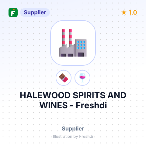 HALEWOOD SPIRITS AND WINES – summary card, no photo uploaded yet