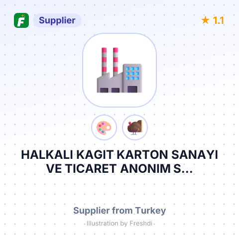 HALKALI KAGIT KARTON SANAYI VE TICARET ANONIM S... – summary card, no photo uploaded yet