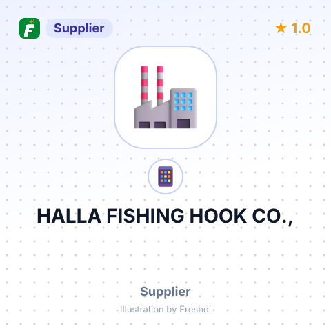 HALLA FISHING HOOK CO., – summary card, no photo uploaded yet