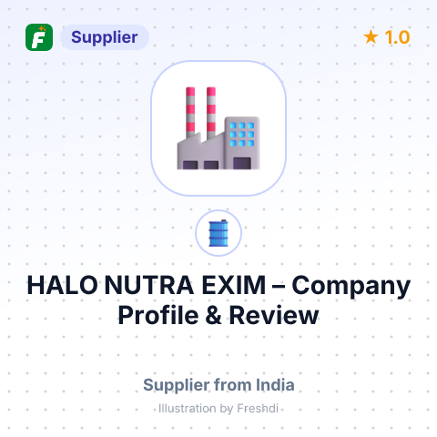 HALO NUTRA EXIM – summary card, no photo uploaded yet