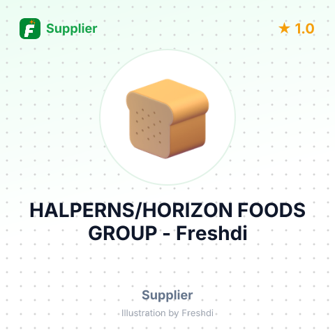 HALPERNS/HORIZON FOODS GROUP – summary card, no photo uploaded yet