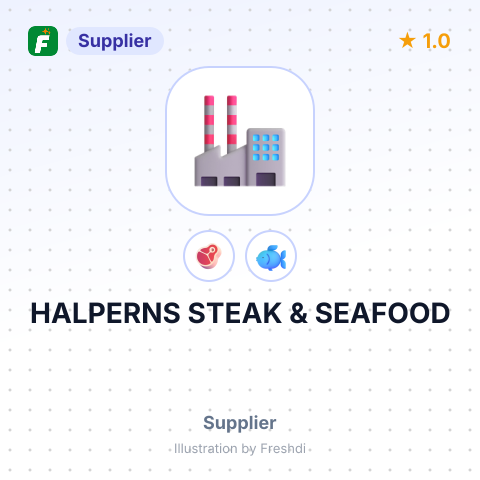 HALPERNS STEAK & SEAFOOD – summary card, no photo uploaded yet