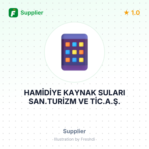 HAMİDİYE KAYNAK SULARI SAN.TURİZM VE TİC.A.Ş. – summary card, no photo uploaded yet