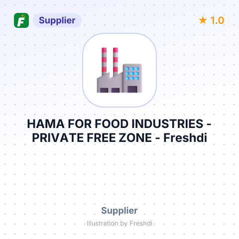 HAMA FOR FOOD INDUSTRIES - PRIVATE FREE ZONE – summary card, no photo uploaded yet