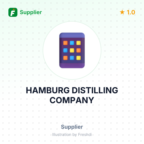 HAMBURG DISTILLING COMPANY – summary card, no photo uploaded yet