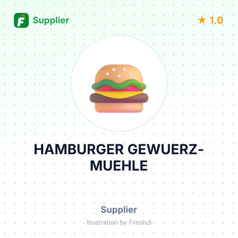HAMBURGER GEWUERZ-MUEHLE – summary card, no photo uploaded yet