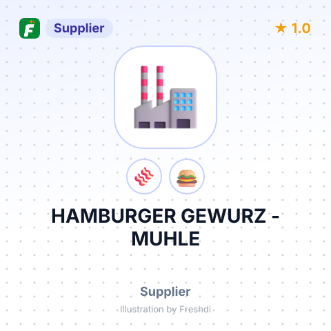 HAMBURGER GEWURZ - MUHLE – summary card, no photo uploaded yet