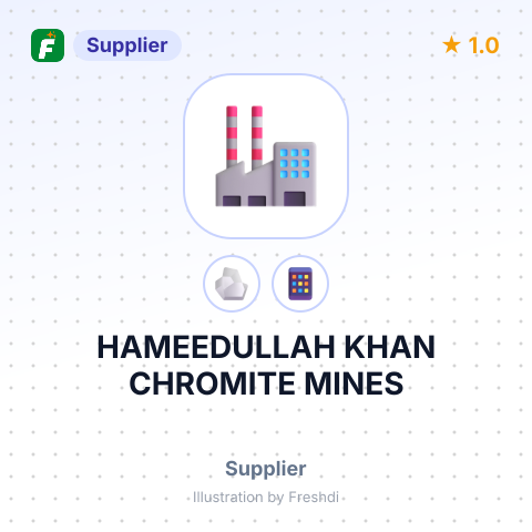 HAMEEDULLAH KHAN CHROMITE MINES – summary card, no photo uploaded yet