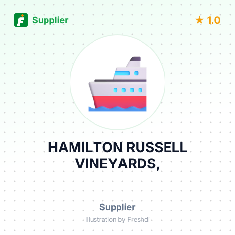 HAMILTON RUSSELL VINEYARDS, – summary card, no photo uploaded yet