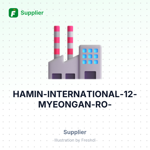 HAMIN INTERNATIONAL 12 MYEONGAN RO, – summary card, no photo uploaded yet