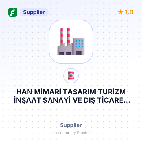 HAN MİMARİ TASARIM TURİZM İNŞAAT SANAYİ VE DIŞ TİCARET ANONİM ŞİRKETİ – summary card, no photo uploaded yet