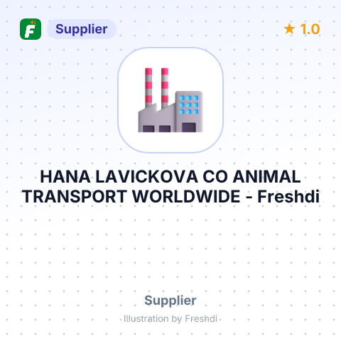 HANA LAVICKOVA CO ANIMAL TRANSPORT WORLDWIDE – summary card, no photo uploaded yet