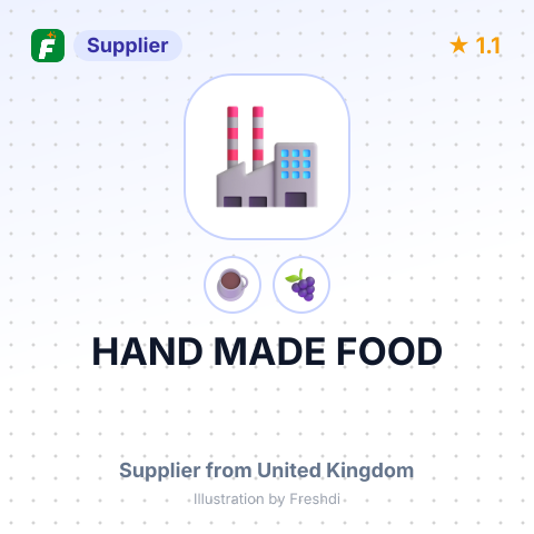 HAND MADE FOOD – summary card, no photo uploaded yet
