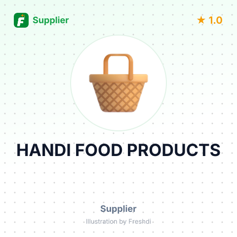 HANDI FOOD PRODUCTS – summary card, no photo uploaded yet