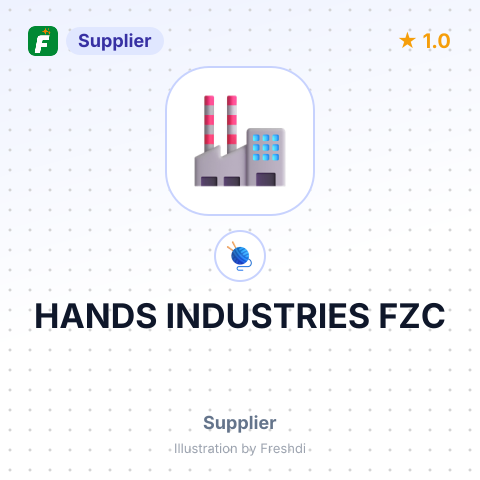 HANDS INDUSTRIES FZC – summary card, no photo uploaded yet