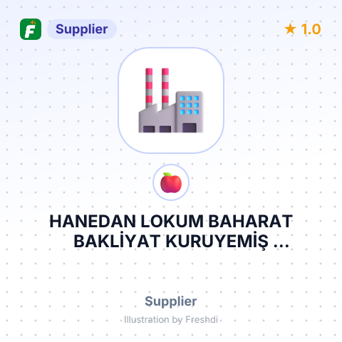 HANEDAN LOKUM BAHARAT BAKLİYAT KURUYEMİŞ TAŞIMACILIK TURİZM İNŞAAT KUYUMCULUK GIDA SANAYİ TİCARET LİMİTED ŞİRKETİ – summary card, no photo uploaded yet