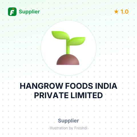 HANGROW FOODS INDIA PRIVATE LIMITED – summary card, no photo uploaded yet