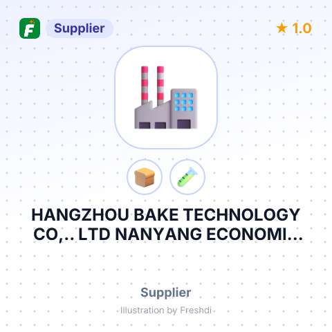 HANGZHOU BAKE TECHNOLOGY CO,.. LTD NANYANG ECONOMIC DEVELOPMENT AREA XAOSHAN DISTRICT, HUANGZHOU CHINA.. – summary card, no photo uploaded yet