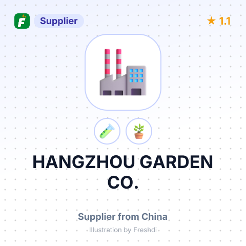 HANGZHOU GARDEN CO. – summary card, no photo uploaded yet