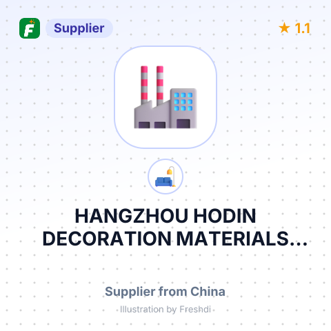 HANGZHOU HODIN DECORATION MATERIALS CO., LTD – summary card, no photo uploaded yet