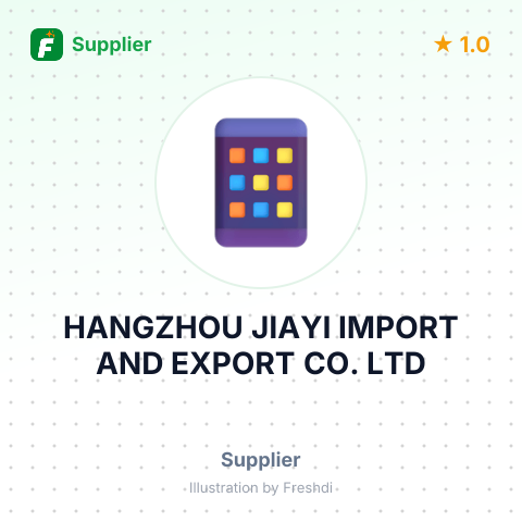 HANGZHOU JIAYI IMPORT AND EXPORT CO. LTD – summary card, no photo uploaded yet