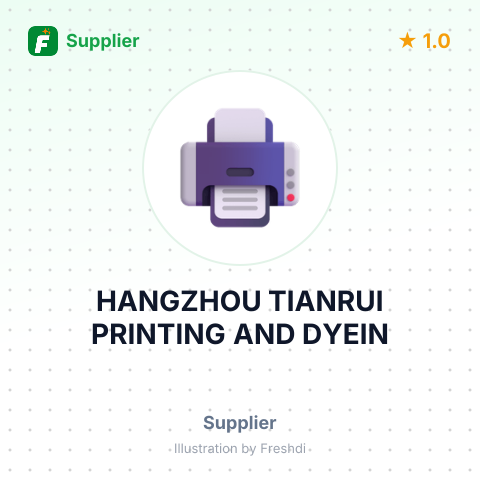 HANGZHOU TIANRUI PRINTING AND DYEIN – summary card, no photo uploaded yet