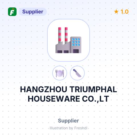 HANGZHOU TRIUMPHAL HOUSEWARE CO.,LT – summary card, no photo uploaded yet