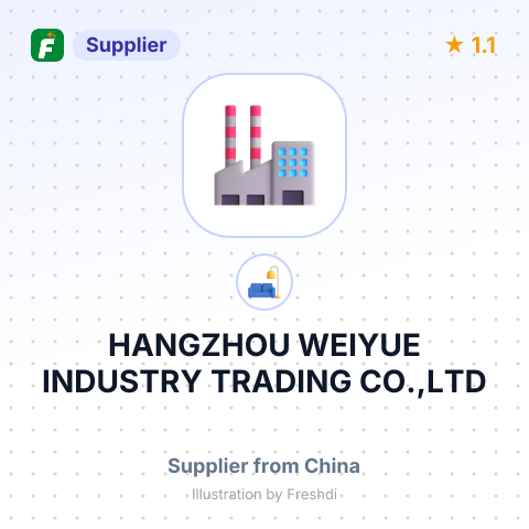 HANGZHOU WEIYUE INDUSTRY TRADING CO.,LTD – summary card, no photo uploaded yet