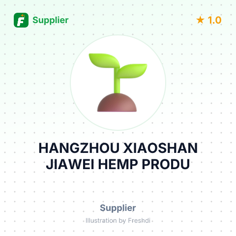 HANGZHOU XIAOSHAN JIAWEI HEMP PRODU – summary card, no photo uploaded yet