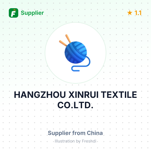 HANGZHOU XINRUI TEXTILE CO.LTD. – summary card, no photo uploaded yet