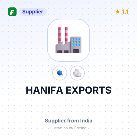 HANIFA EXPORTS – summary card, no photo uploaded yet