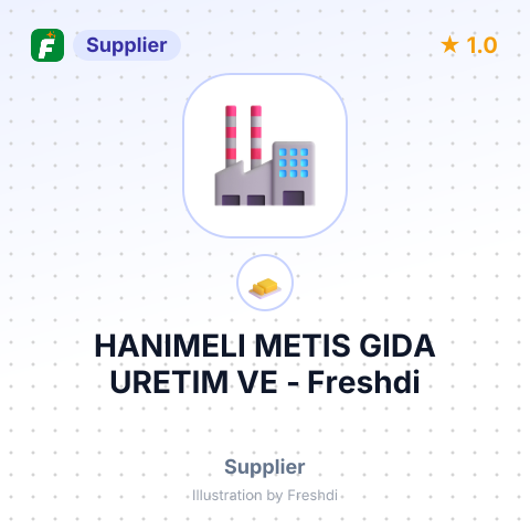 HANIMELI METIS GIDA URETIM VE – summary card, no photo uploaded yet