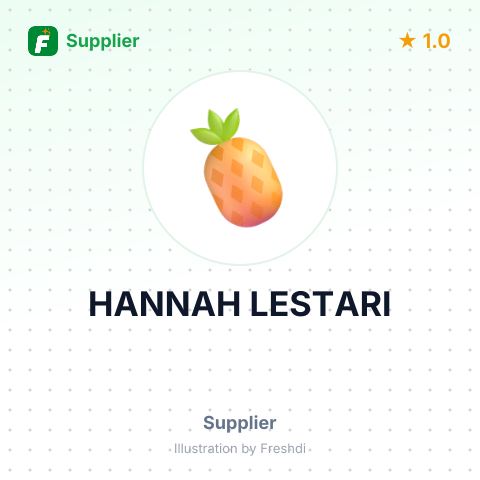 HANNAH LESTARI – summary card, no photo uploaded yet
