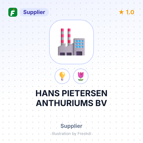 HANS PIETERSEN ANTHURIUMS BV – summary card, no photo uploaded yet