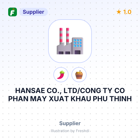 HANSAE CO., LTD/CONG TY CO PHAN MAY XUAT KHAU PHU THINH – summary card, no photo uploaded yet