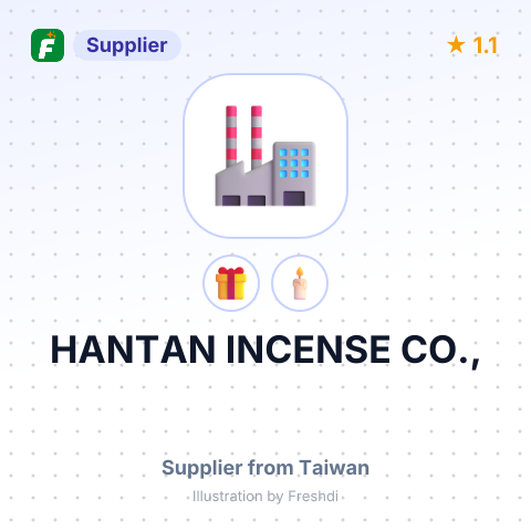 HANTAN INCENSE CO., – summary card, no photo uploaded yet