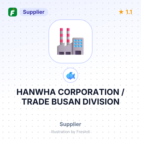 HANWHA CORPORATION / TRADE BUSAN DIVISION – summary card, no photo uploaded yet