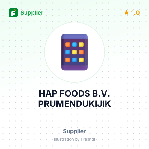 HAP FOODS B.V. PRUMENDUKIJIK – summary card, no photo uploaded yet