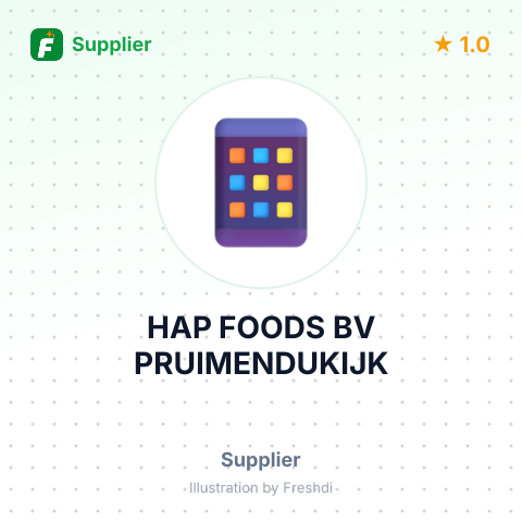 HAP FOODS BV PRUIMENDUKIJK – summary card, no photo uploaded yet