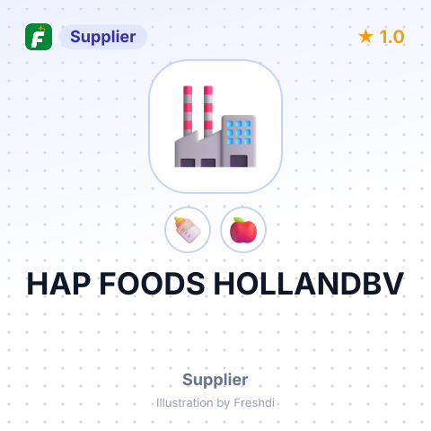 HAP FOODS HOLLANDBV – summary card, no photo uploaded yet