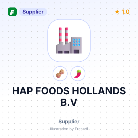 HAP FOODS HOLLANDS B.V – summary card, no photo uploaded yet